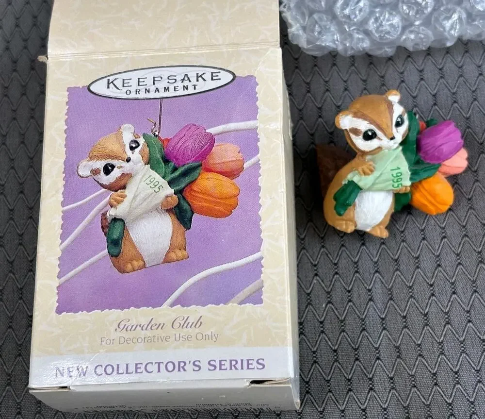 Vintage 1995 Hallmark Keepsake Garden Club Easter Holiday Ornament NEW